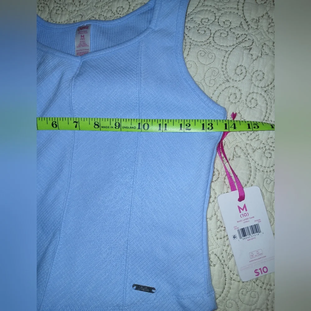 Justice Blue Base Layer Tank Size 10